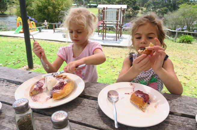 Beautiful cafe, gardens and playground at the home of the "Pemby Pancakes"