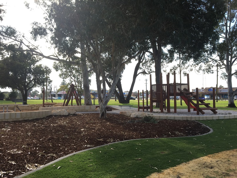 Nature based play and coffee just across the road at Blackthorn Park Greenwood