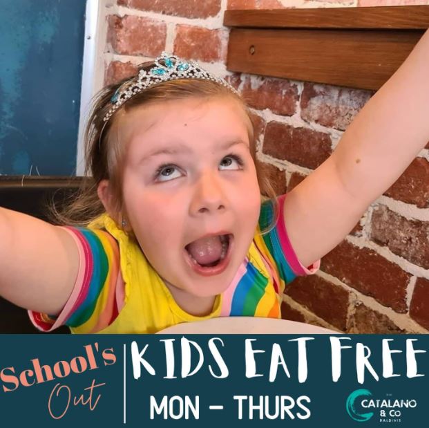 Find out where kids eat free these school holidays here