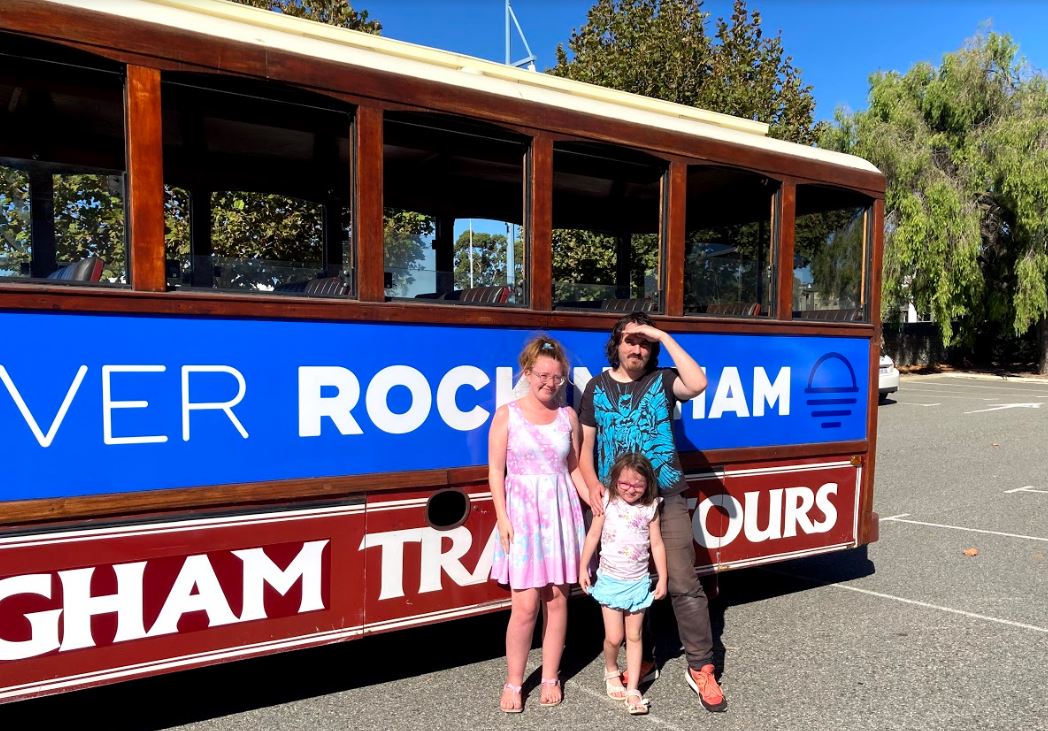 Jump on board this hop on hop off free tram tour of Rockingham's star beach side attractions