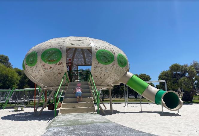 Bob Gordon Reserve Spaceship Play Space Bull Creek Feature