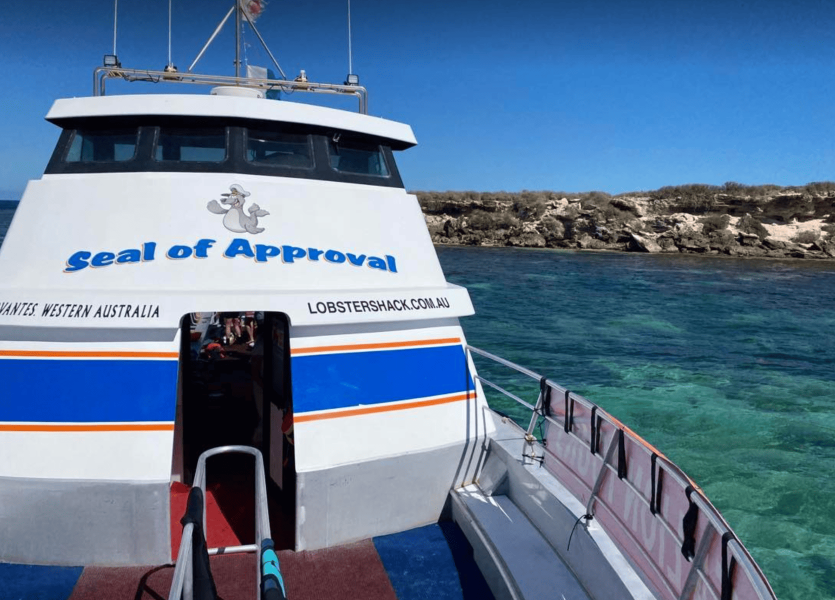 The Lobster Shack Seal of Approval Boat