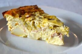 bacon leek and potato frittata