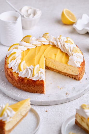 baked citrus cheesecake