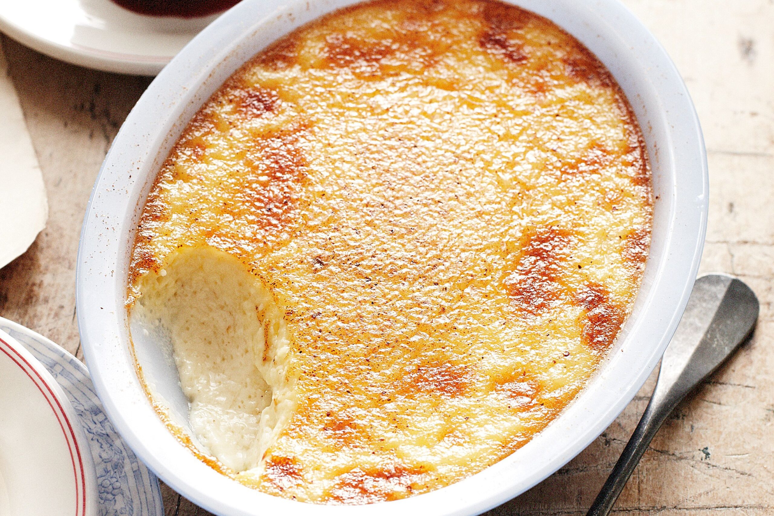 baked nutmeg custard