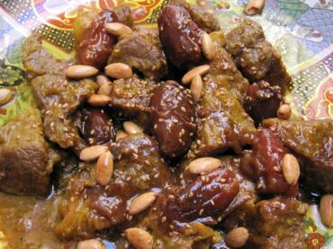 beef and date tagine