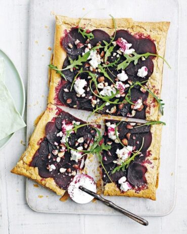 beetroot and goats cheese tart