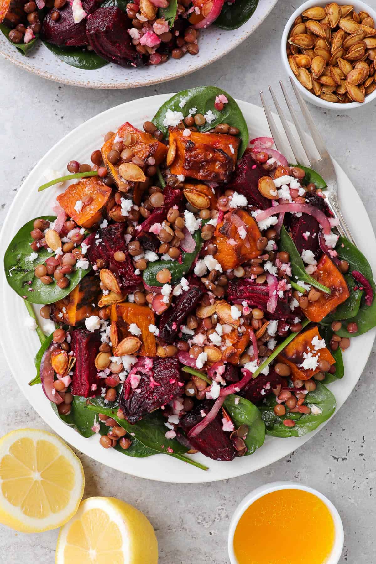 beetroot pumpkin salad