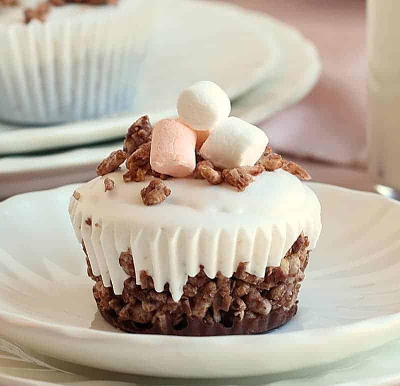 chocolate crackles with marshmallows