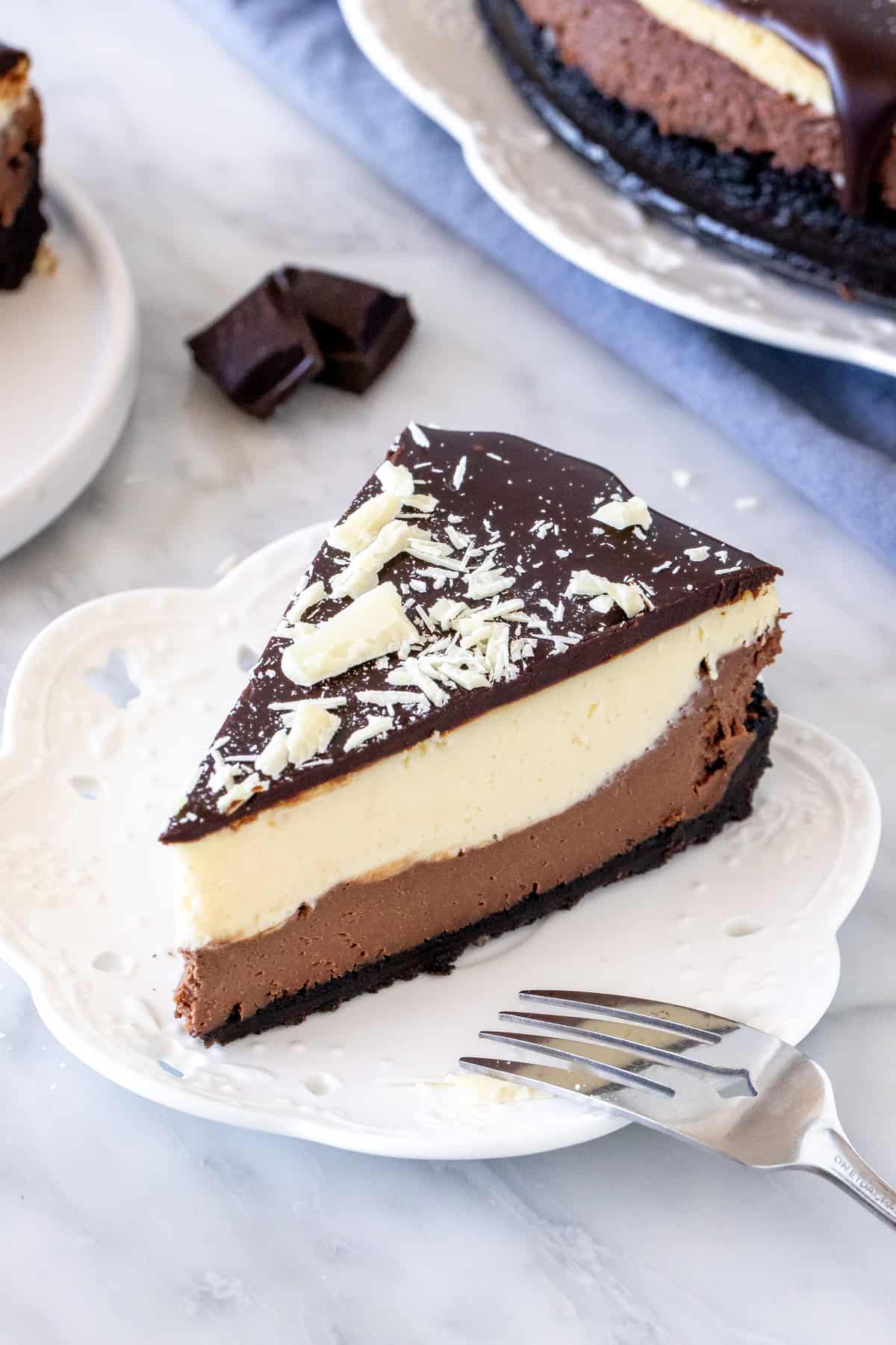 chocolate cream cheese slice