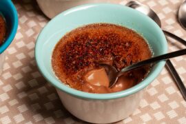 chocolate orange creme brulee