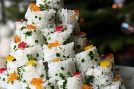 christmas sushi tree