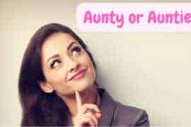 correct spelling for aunty