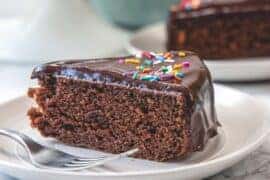 eggless chocolate slice