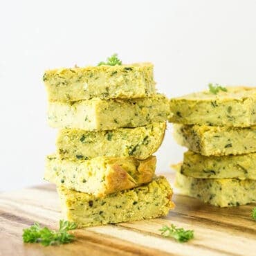 eggless zucchini slice