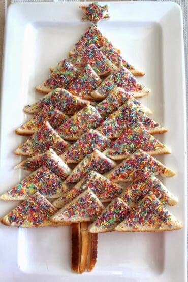 fairy bread christmas tree