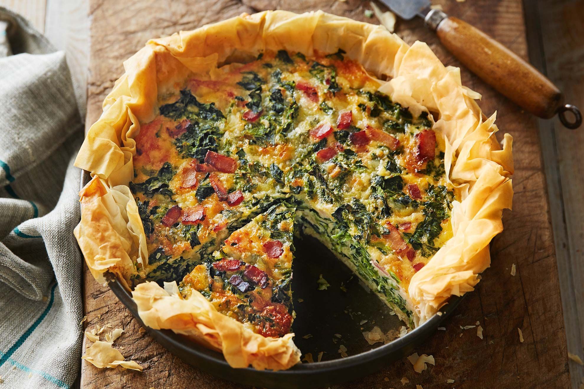 filo pastry quiche