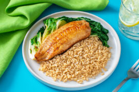 fish brown rice