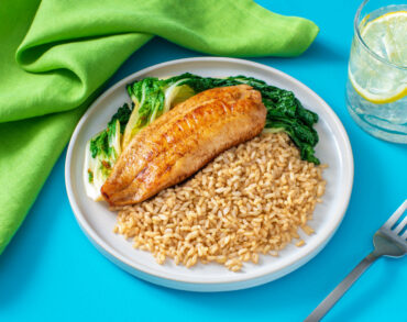 fish brown rice