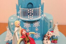 frozen christmas cake