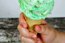 green apple ice cream