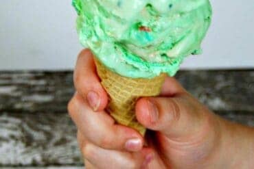 green apple ice cream