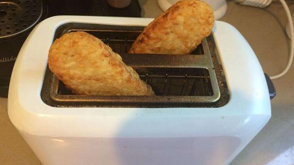 hash browns in toaster