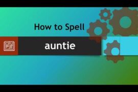 how to spell auntie