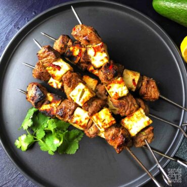 lamb haloumi kebabs