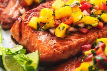 mango salmon glaze