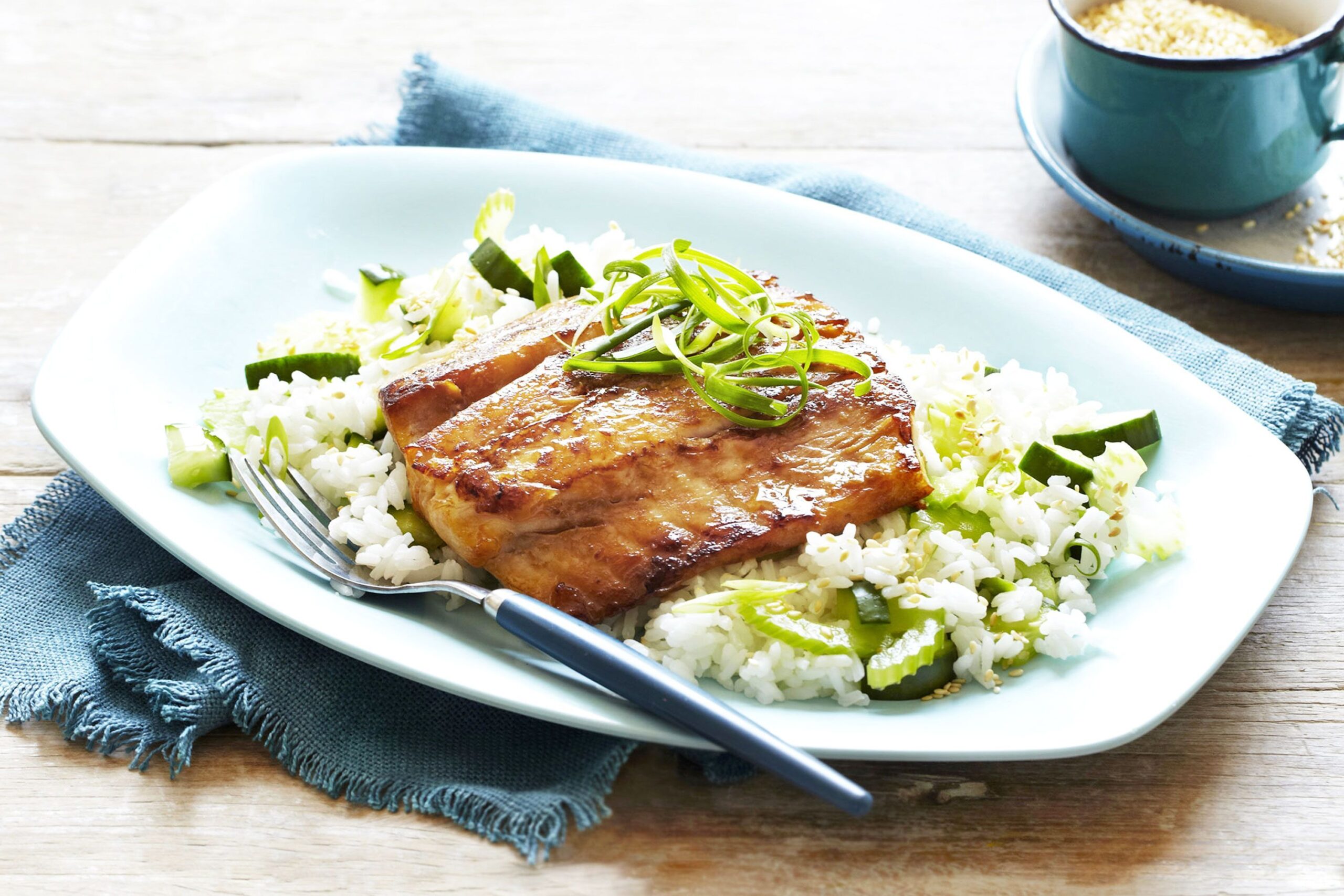 marinated barramundi