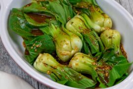 marinated bok choy