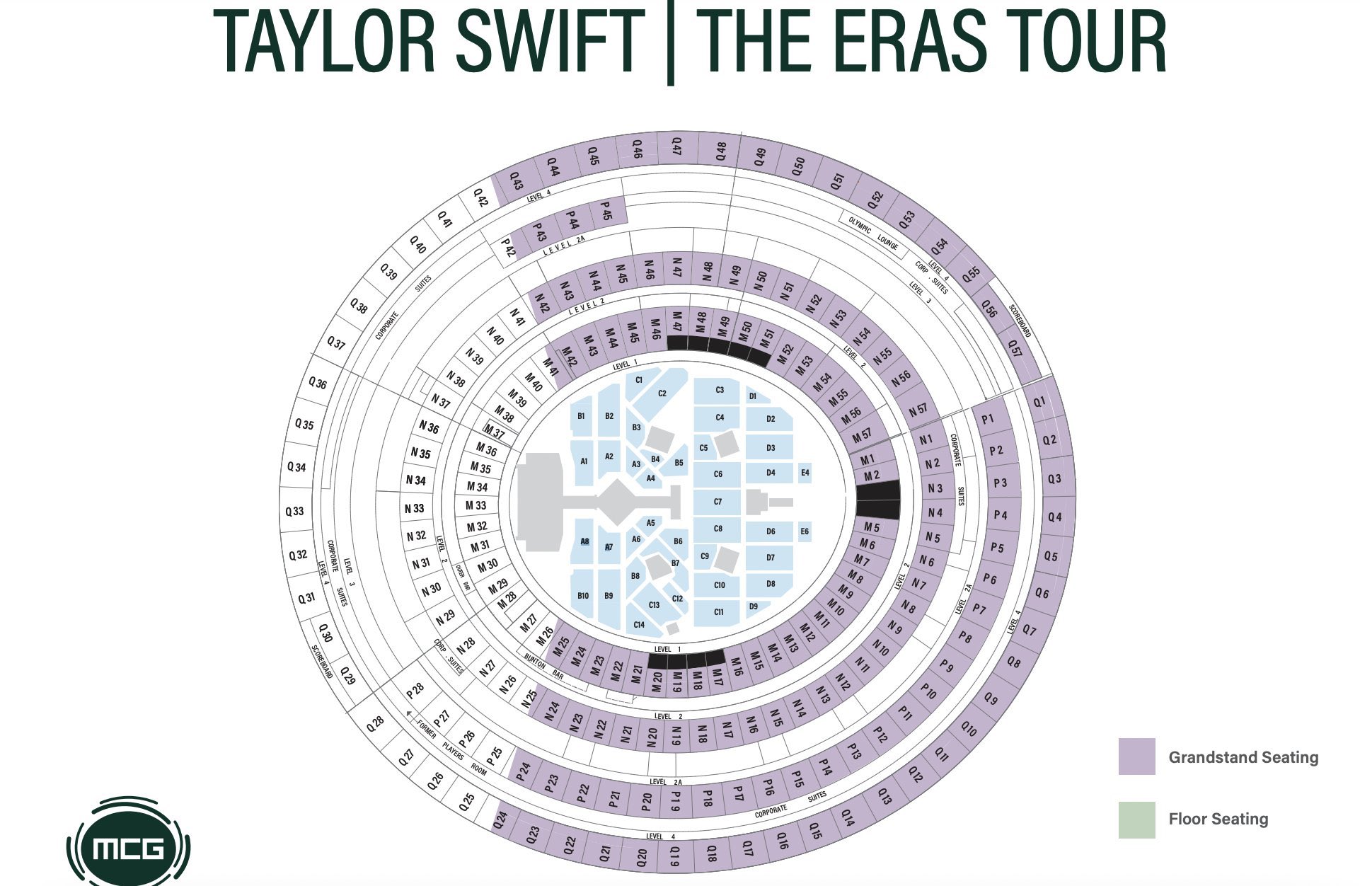 mcg map seating