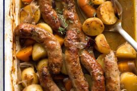 meal with sausages