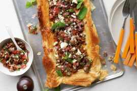 middle eastern lamb tart