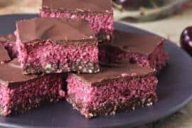 paleo cherry ripe slice