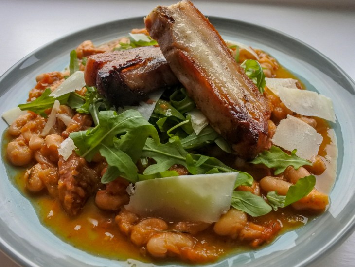 pork belly cassoulet