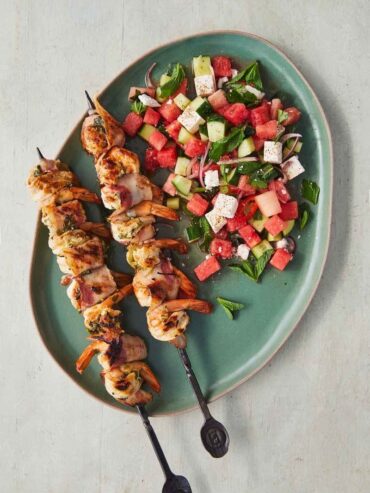 prawn kebabs