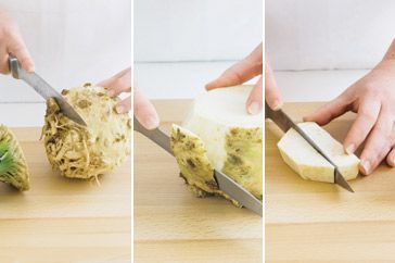 preparing celeriac