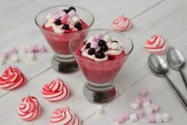 raspberry marshmallow mousse