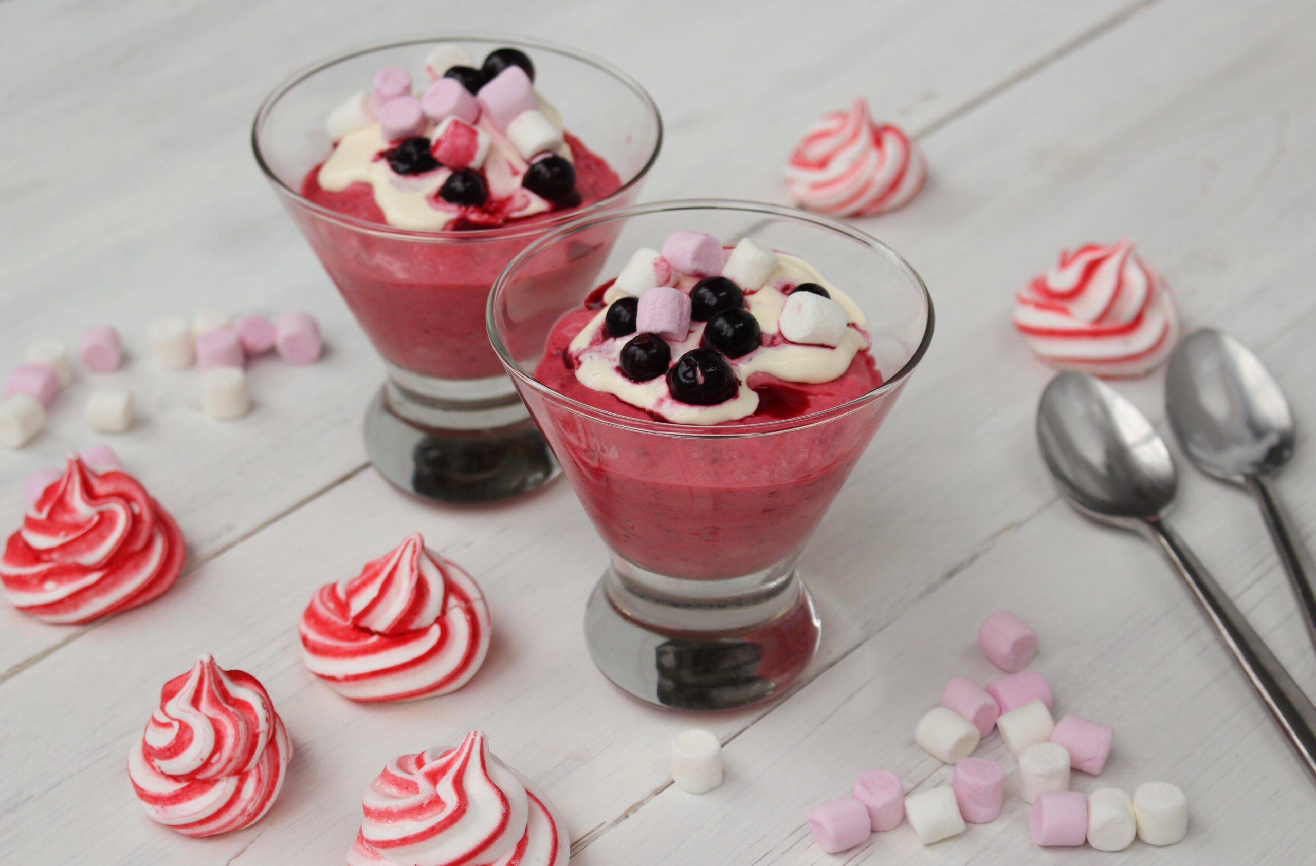 raspberry marshmallow mousse