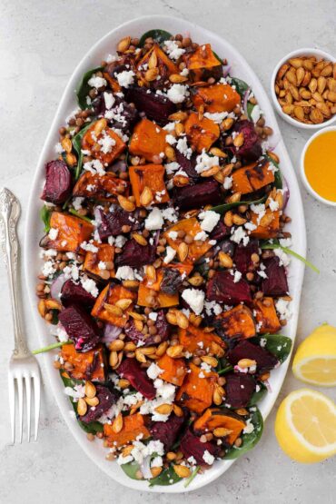 roast beetroot and pumpkin salad