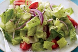 salad with cos lettuce