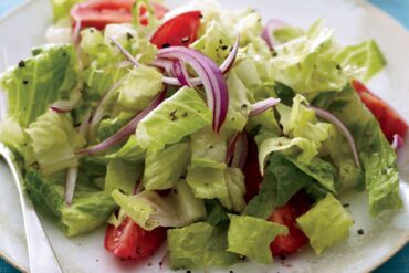 salad with cos lettuce