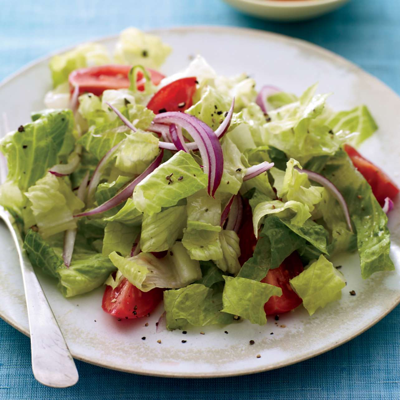 salad with cos lettuce