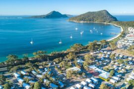 shoal bay caravan park accommodation