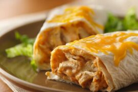 shredded turkey burritos