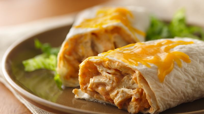 shredded turkey burritos