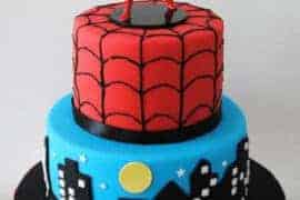 spiderman cake design