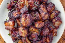 sticky pork bites